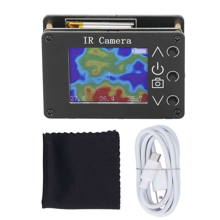Jormftte hőkamera, 1.8 hüvelyk, -40 és 300°C között, +/-2 pontosság, 2 tisztítókendővel