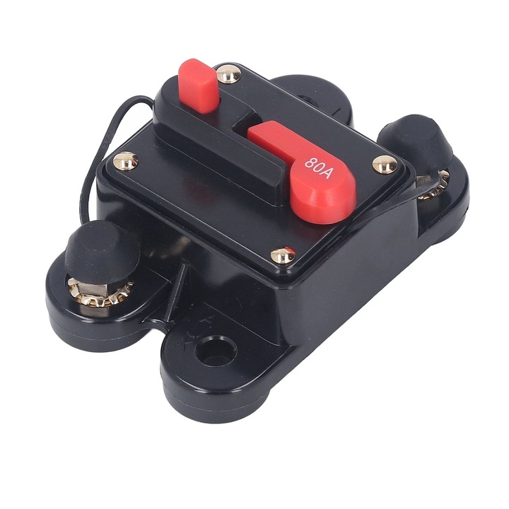 Intrerupator de resetare manuala de 1/4 inch, protectie la supracurent DC 12-48V pentru motorul vehiculului Enforose