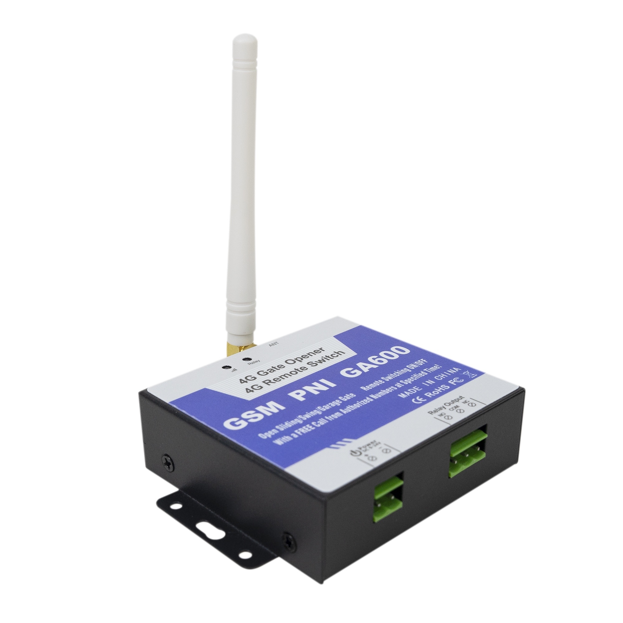 Releu GSM 4G PNI GA600 pentru comanda usi de garaj, porti, bariere, iesire 3A 240V, compatibil cu cartele GSM Orange