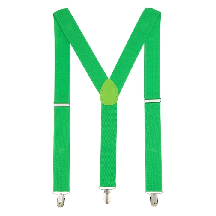 Унисекс брекети за възрастни, Welout, зелени, 35 мм, с метални щипки