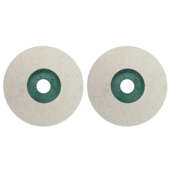 Set 2 discuri de polizare din lana, Enforose, 5in, 125x23mm, grosime uniforma