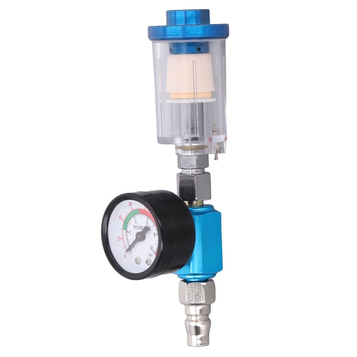 Regulator de presiune aer pentru pistol de vopsea, Enforose, 0-140PSI, 1/4 inch, 17cm