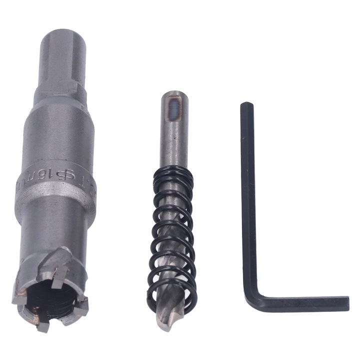 Fierastrau cu dinti din carbura de tungsten, Enforose, 8cm, set cu burghiu si surubelnita hexagonala