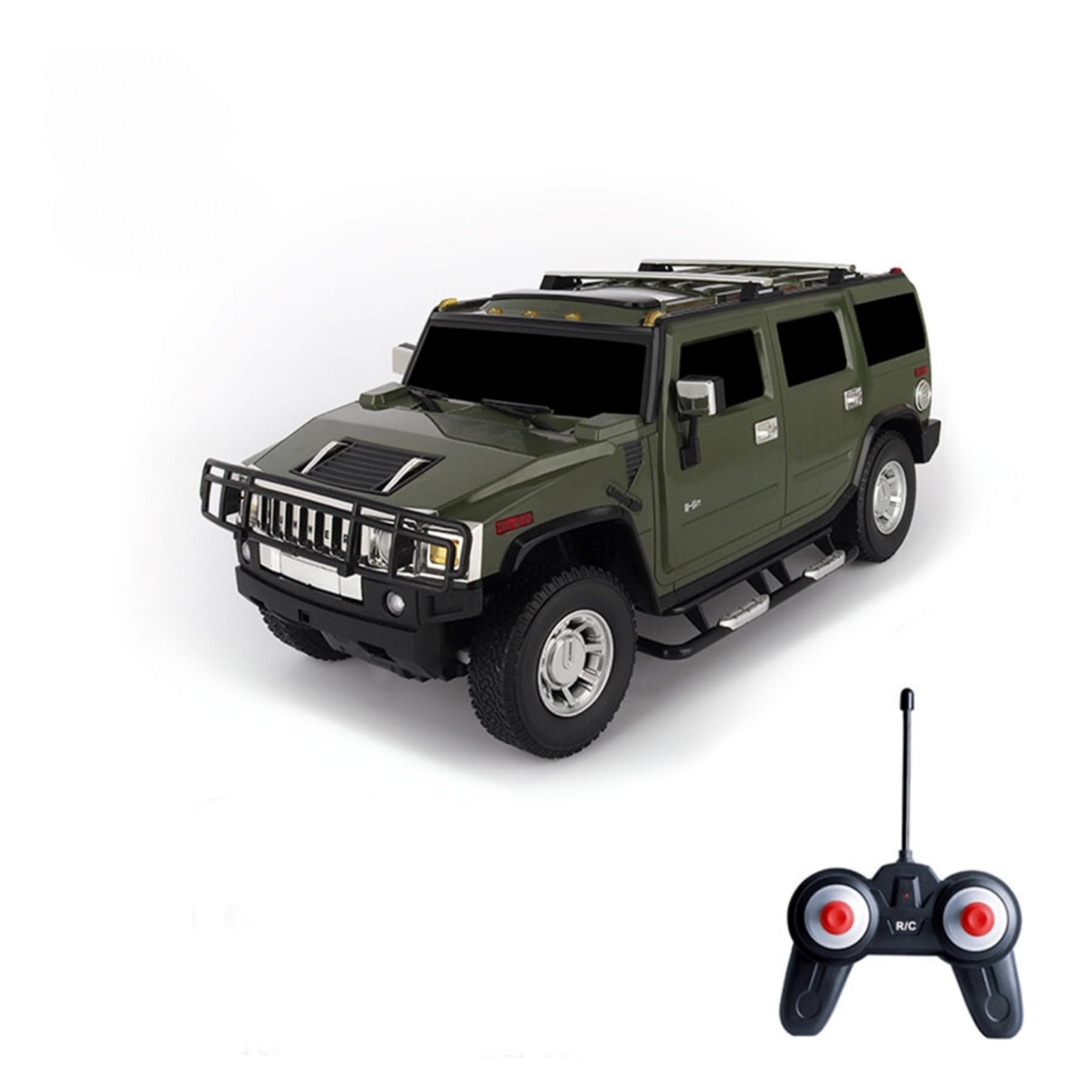 Masinuta cu telecomanda Hummer H2, 1:24, verde, viteza 4KM/H