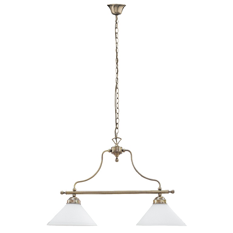 Lustra Rabalux Marian, E27, 2x60W, 2 brate, Bronz/Alb