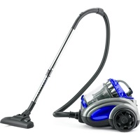 Aspirator fara sac Daewoo, RCC-250B , 800 W, recipient colectare praf 2.5 L, tub telescopic metal, putere de aspirare 160 W, aspiratie ciclonica, filtru HEPA, perie parchet, perie standard + 2 perii mici, lungime cablu 6 metri, albastru