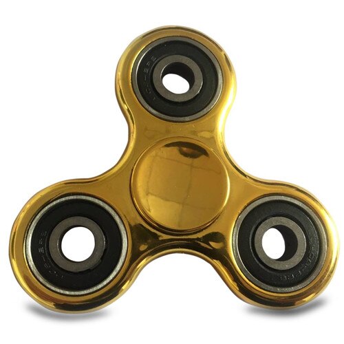 Fidget Spinner metalic look - auriu