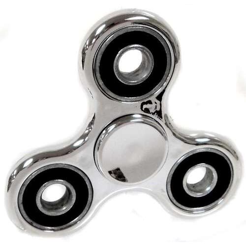 Fidget Spinner metalic look - argintiu