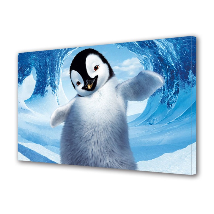 Tablou Canvas Luminos in intuneric VarioView LED Animatie pentru copii Happy Feet 2 , 40 x 60 cm