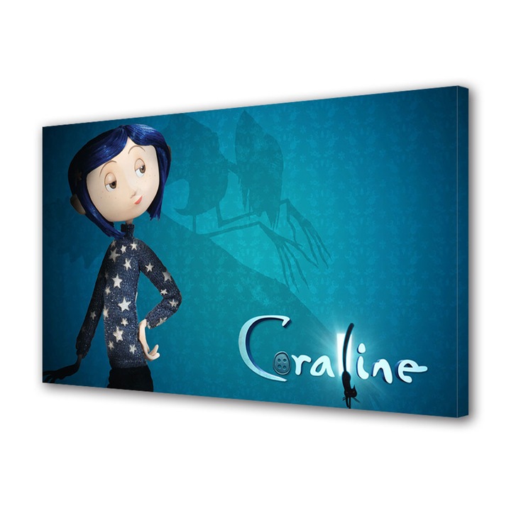 Tablou Canvas Luminos in intuneric VarioView LED Animatie pentru copii Coraline Jones , 40 x 60 cm