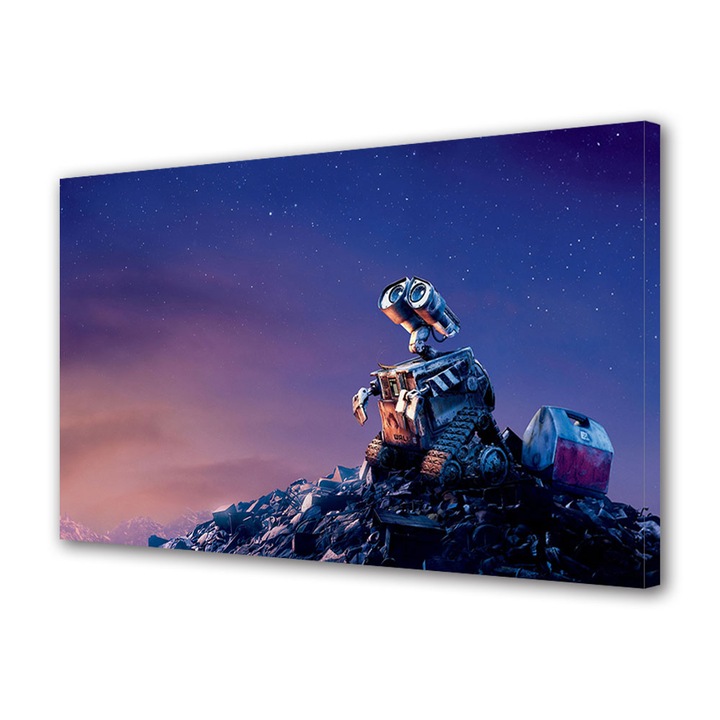 Tablou Canvas Luminos in intuneric VarioView LED Animatie pentru copii Wall E 4 , 40 x 60 cm