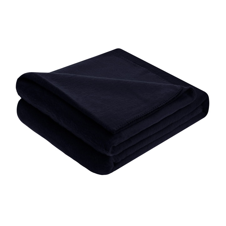 Patura, Spod Igly i Nitki, Bumbac, 150x200 cm, Negru