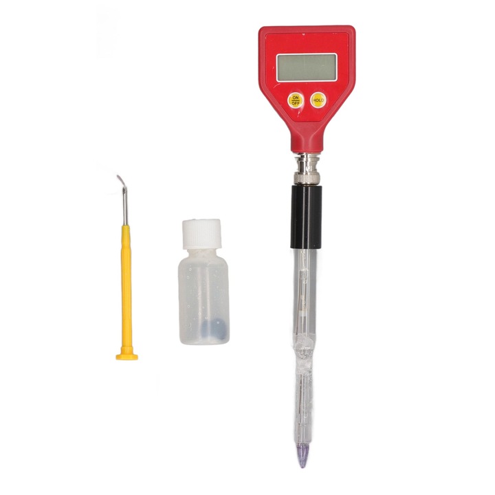 pH mérő műszer, Enforose, nagyméretű kijelző, meghosszabbított kompozit elektróda, 0.00-14.00pH