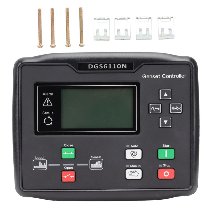 Automata generátor vezérlőpanel, Mmgoqqt, 15-360V, LED, ABS, dízelmotorokhoz
