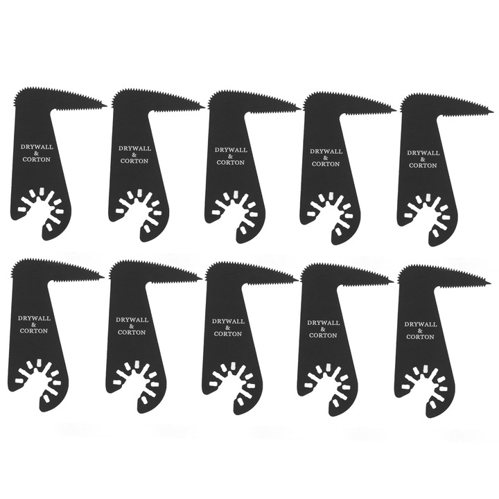 Set 10 lame fierastrau multifunctional Enforose, HSS, otel carbon, vopsea electroforetica, compatibile cu majoritatea uneltelor oscilante