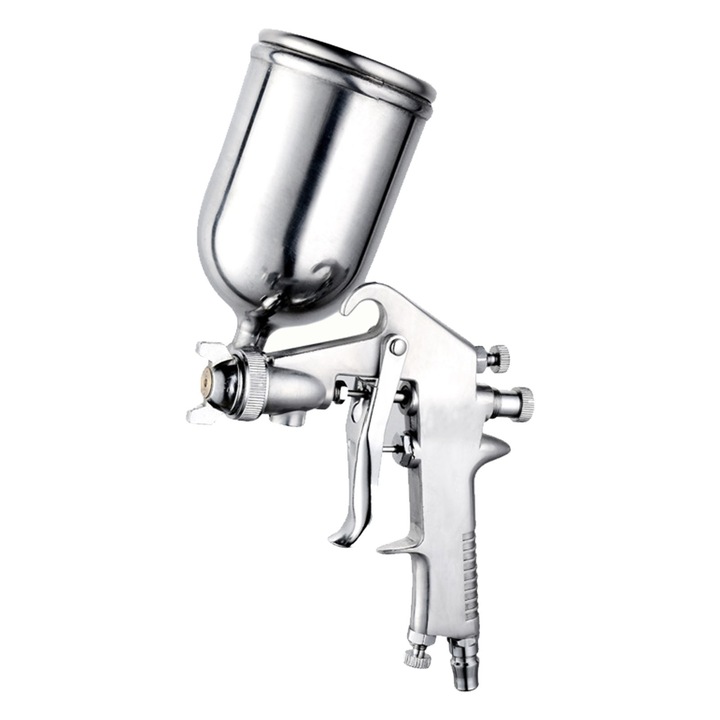 Пневматична пръскачка за боя с 400 ml горна чаша за боядисване на автомобили за домашни мебели