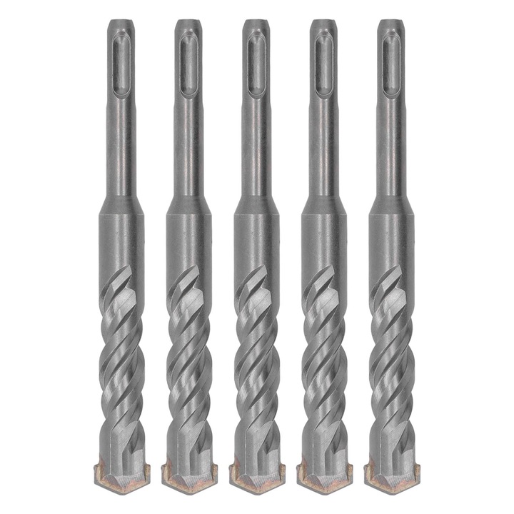 Set 5 burghie pentru ciocan rotopat, Enforose, 160mm, 2 flui, varf din carbura, utilizare pe zidarie
