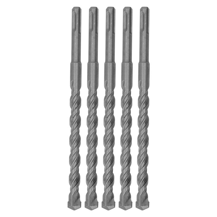Set 5 Biti de Gaurit cu Varf din Carbura, Enforose, 2 Flute, 210mm, pentru Caramida si Beton