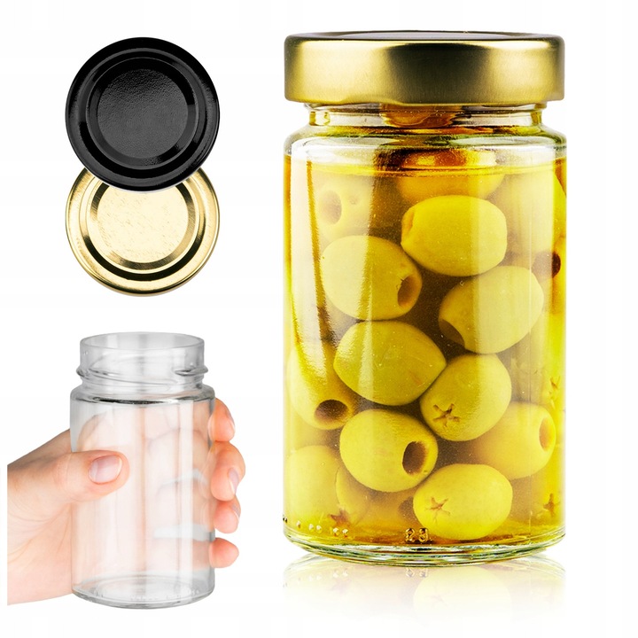 Üveg, SuperButelki, fedővel, 245 ml, 0,2 kg, konzerváláshoz, 60 mm