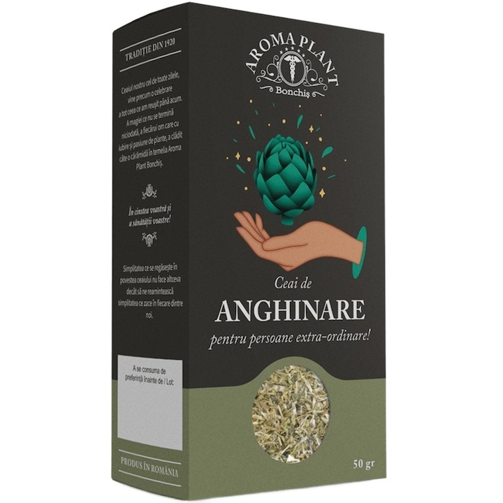 Articsóka tea (Cynara scolymus), 100%-ban természetes, adalékanyagok és növényvédő szerek nélkül, I. Bonchis, 50g, Aroma növény