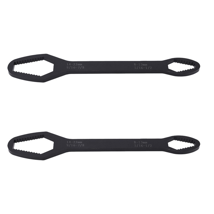 Set 2 Chei Enforose 8-22mm, design cu capete duble, din otel aliat, 220mm