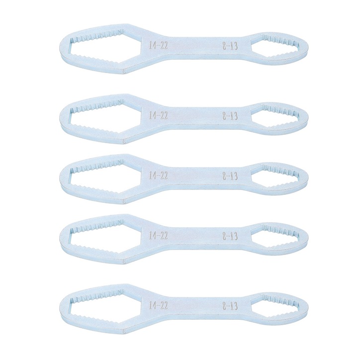 Set 5 Chei cu Capete Duble, Enforose, 8-22mm, 160mm, Otel Aliat