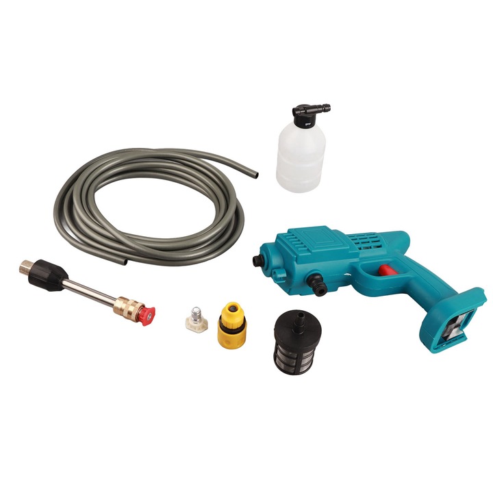 Set masina de spalat sub presiune portabila fara fir Enforose, 800W, cu filtru, 18V