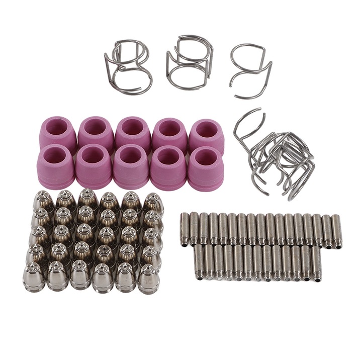 Set 80 buc. consumabile torta de taiere cu plasma, Enforose, pentru 40 50 60A, SG 55, AG 60, WSD 60, cupru si ceramica