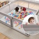 Tarc activitati pentru copii JIJU®, de la 6 luni la 5 ani, plasa de protectie elastica, design compact, rezistent, materiale non toxice Premium, colturi protejate, 120x120 cm