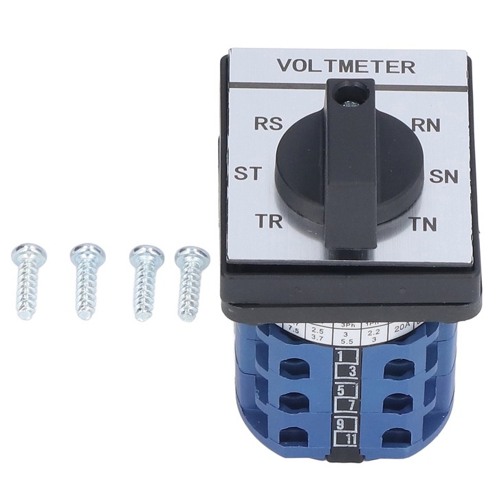 Enforose 7 állású 3 fázisú 3 vezetékes kapcsoló, PC anyag, 20A, 690V