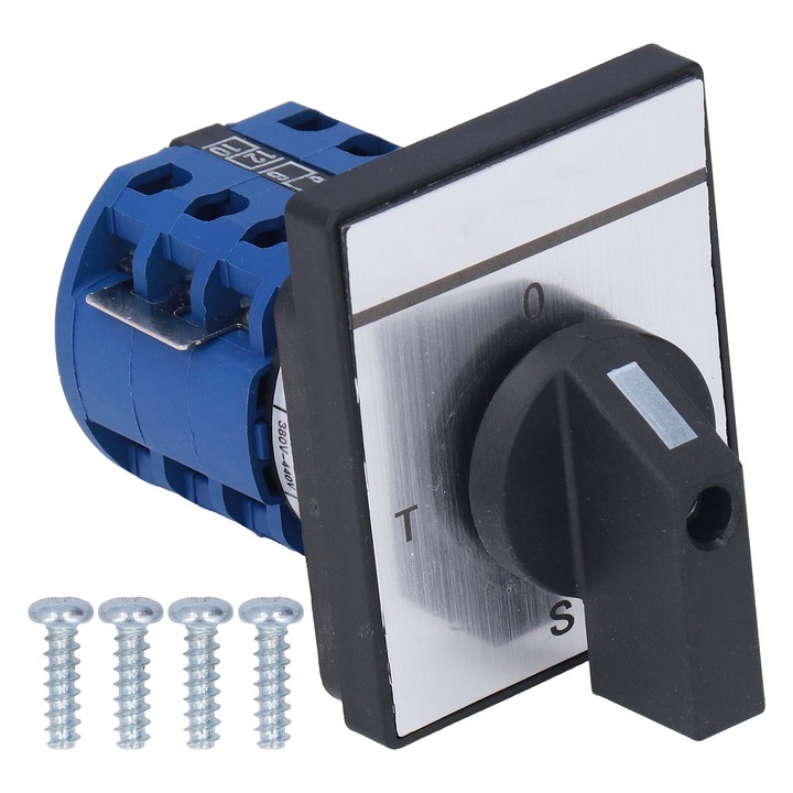 Comutator cu came Enforose 3 faze 4 fire, 690V, 20A, material PC, compact