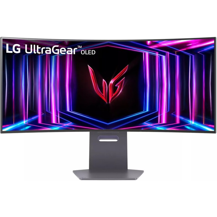 Monitor LED LG Gaming UltraGear 34GS95QE-B ívelt 34 hüvelykes UWQHD OLED 0,03 ms 240 Hz HDR FreeSync Premium Pro és G-Sync kompatibilis