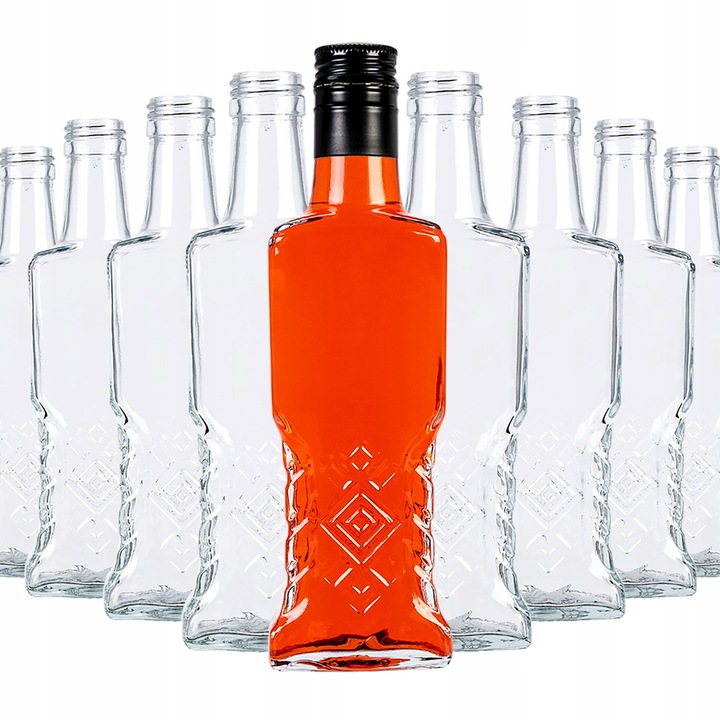 Комплект бутилки, SuperButelki, Ukrainka, с капак, 200 мл, 15 кг, за вино/тинктура, 26x8 см, 50 бр.