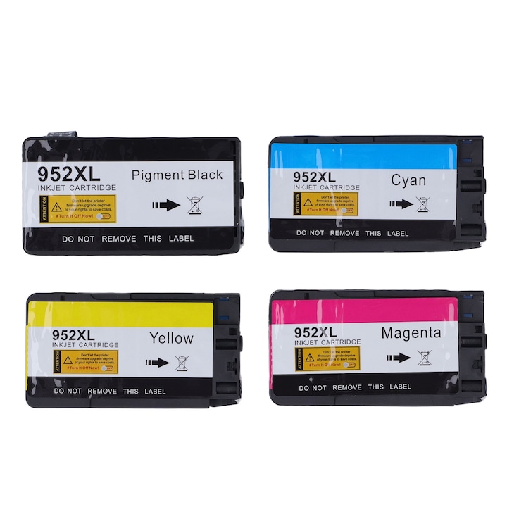 Set cartuse cerneala Jormftte, negru si colorat, capacitate mare, compatibilitate larga