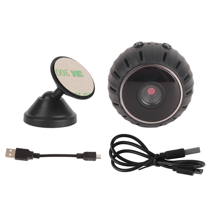 Camera de supraveghere Jormftte 2MP wireless, 1080P, vedere nocturna color, detectie miscare AI, alimentare cu baterie