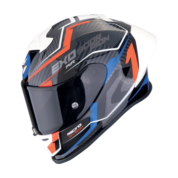Casca moto SCORPION EXO-R1 EVO II AIR Coup Black Red Blue, include viziera fumurie, marime S
