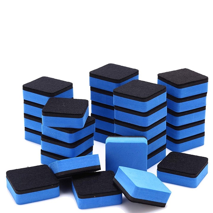 Set 30 buc. bureti de sters tabla alba, Enforose, 5x5x2cm, usor de utilizat