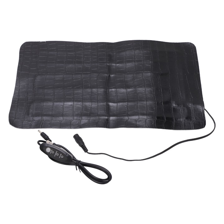 Covoras de incalzire 8,5W 3 Trepte de Temperatura Ajustabile Lavabil Piele PU Covoras de Incalzire pentru Reptile Scaun Auto Animale de Companie 5V 2A 3318