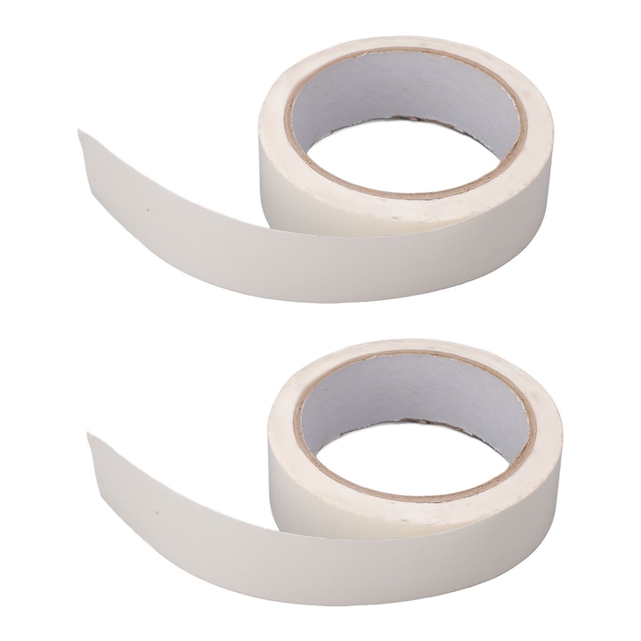 2 bucati banda dubla de bumbac 0,14 mm grosime 30 mm latime 50 m lungime totala banda de hartie din bumbac rezistenta la temperaturi ridicate