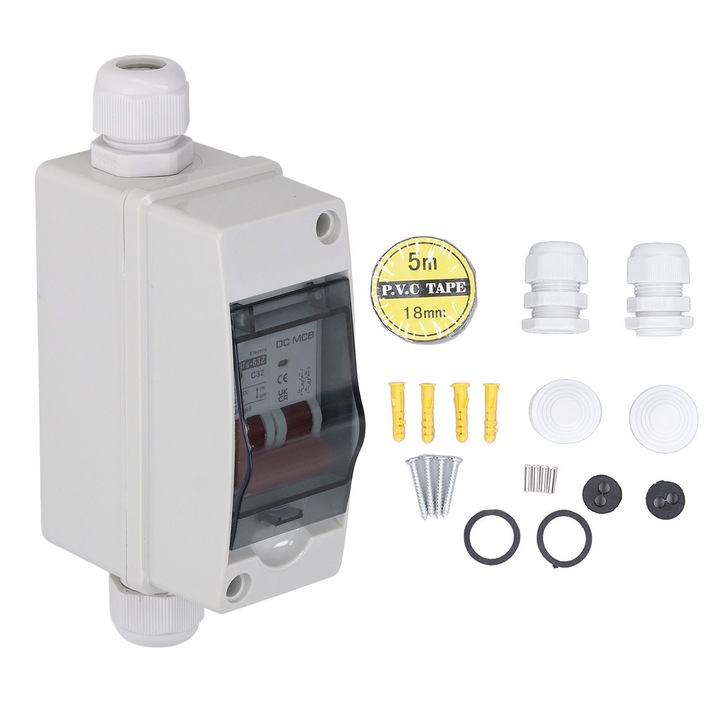 Intrerupator DC miniatural 2P IP65 Enforose 32A PV pentru RV 1000V