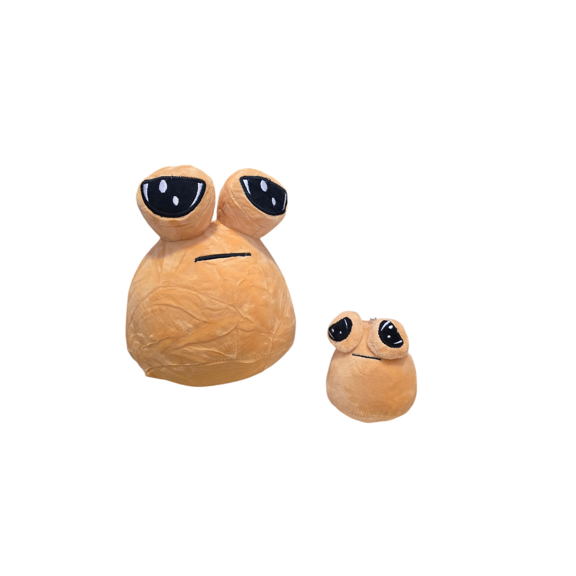 Jucarie set de 2 plusuri extraterestrul Pou, plus moale si breloc cu ...