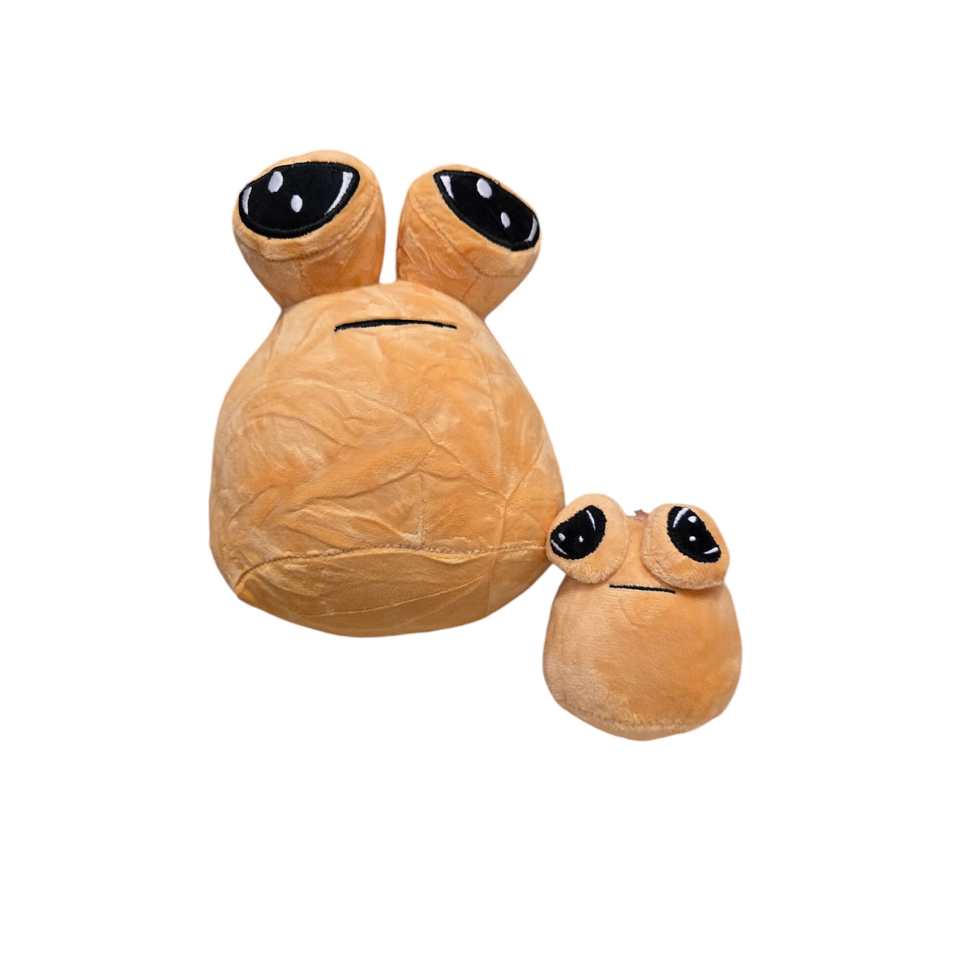 Jucarie set de 2 plusuri extraterestrul Pou, plus moale si breloc cu ...