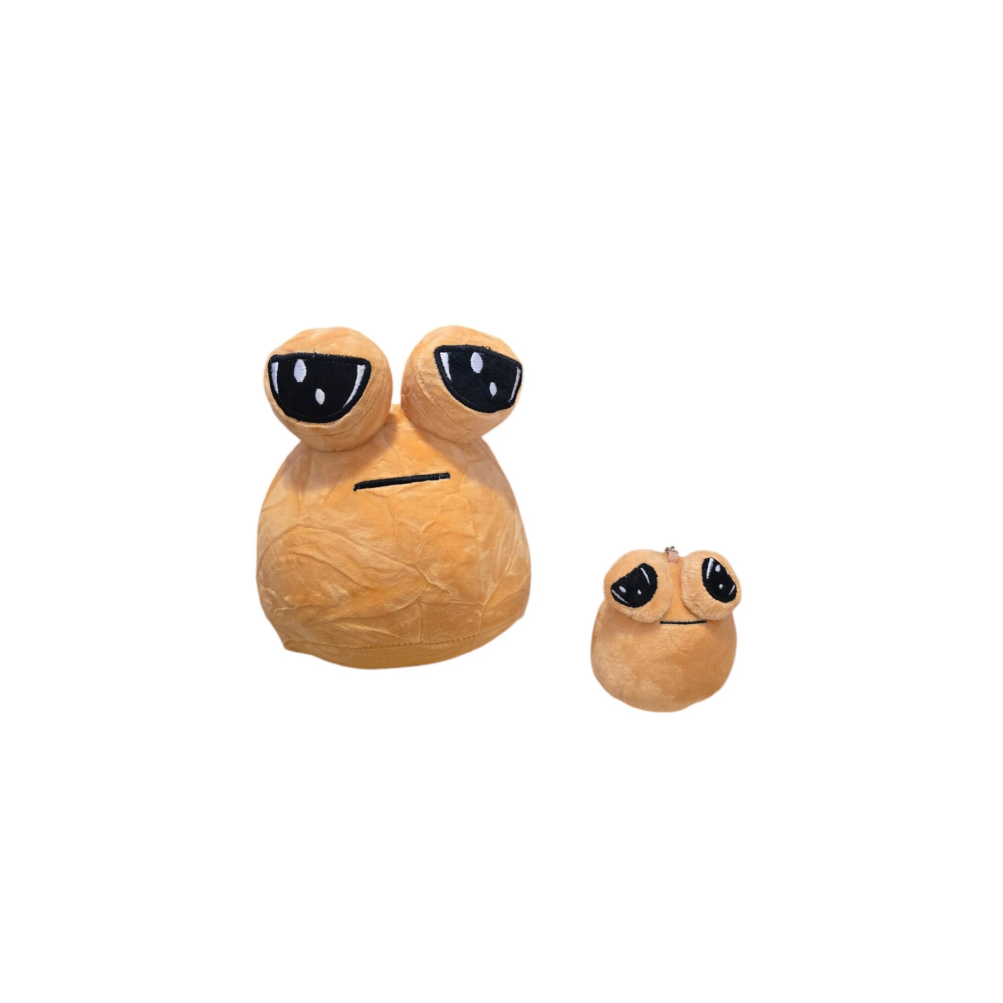Jucarie set de 2 plusuri extraterestrul Pou, plus moale si breloc cu ...