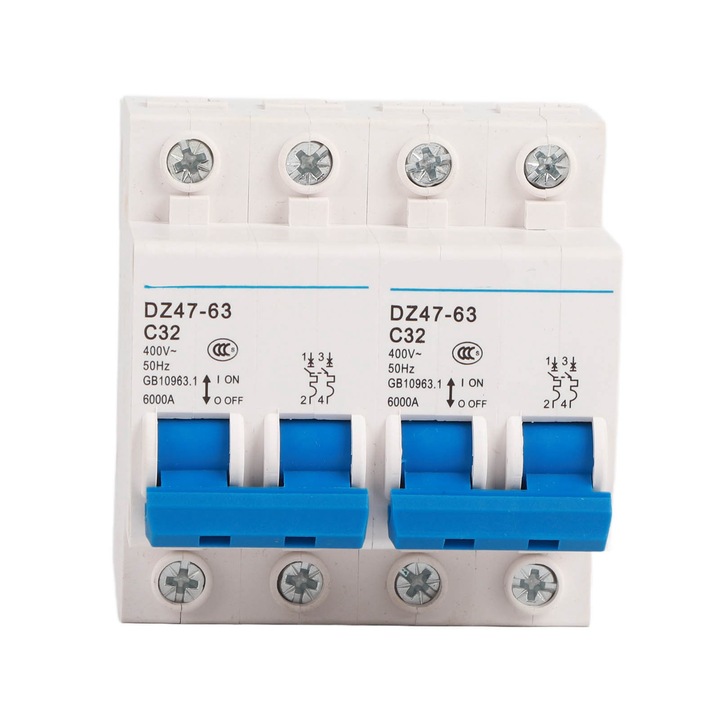 Kézi kettős áramátkapcsoló, reteszelővel, AC 400V 4500A, otthoni használatra