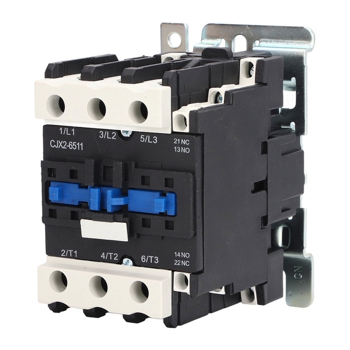 Bobina contactor CA Auxiliar 1NO 1NC Principal 3NO Sursa de alimentare a motorului Comenzi Indicatori 65Amp 50HZ