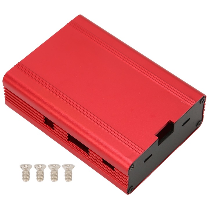 Carcasa din aliaj de aluminiu pentru Raspberry Pi, protectie, disipare caldura, 10x5x3cm