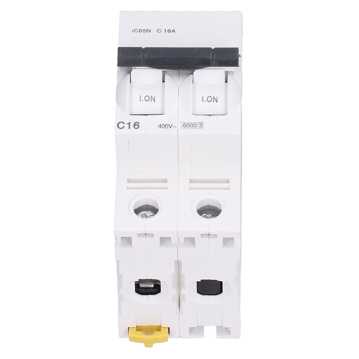 Siguranta electrica, Enforose, Miniature Circuit Breaker iC65N, 16A, 400V, 2P, rezistent la flacara, usor de instalat
