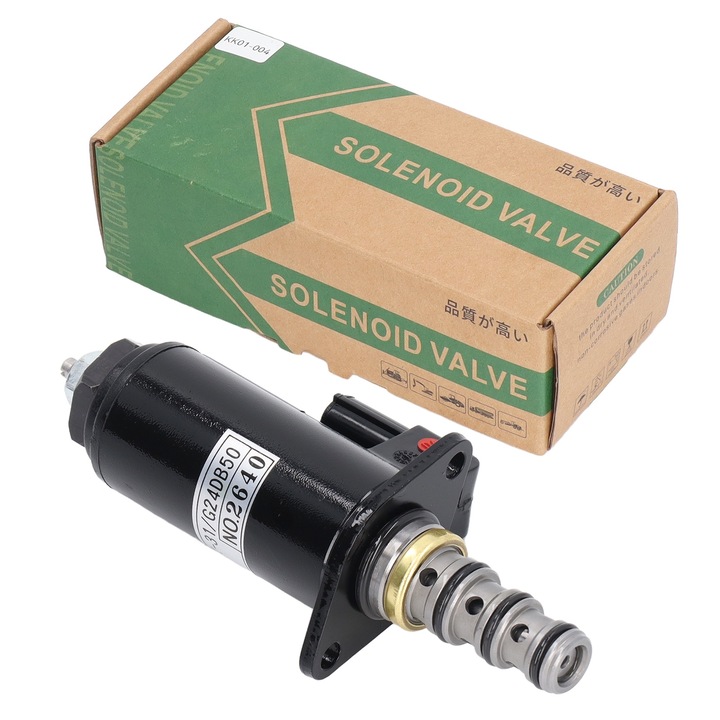 Biztonsági mágnesszelep, Jormftte, ötvözött acél, 2 csap, KOBELCO SK200 kotróhoz 8 250 330 350 8