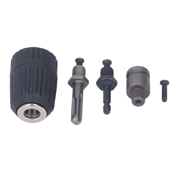 Set de mandrine pentru burghiu Enforose, 3 adaptoare, ABS, 45x65x12.5mm