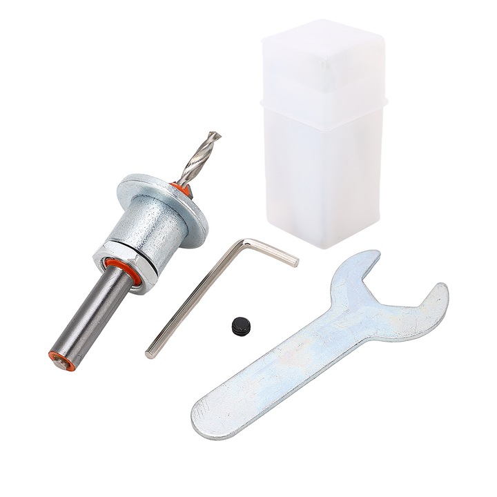 Set burghie frezate Enforose 4x10mm, otel aliat, adancime reglabila, indepartare rapida a aschiilor